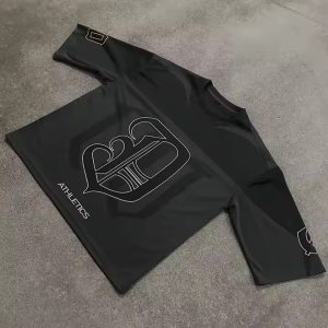 Custom Logo Printed Sportswear Soccer Cropped Boxy Cropped T Shirt Sports Wear Mesh American Football Jersey for Men