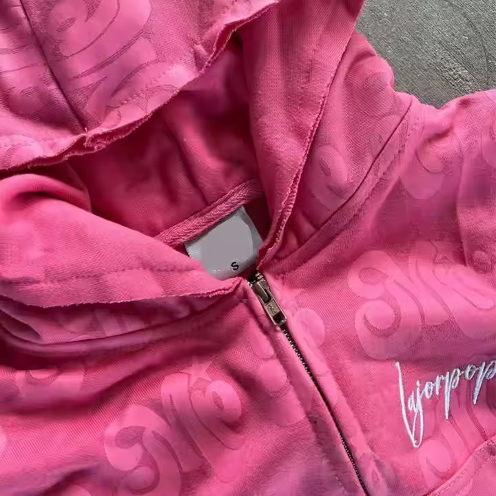 Custom Women 2 Piece Set Distressed Cropped Hoodie and Shorts Set All Print Logo Two Piece Sweatsuit Set