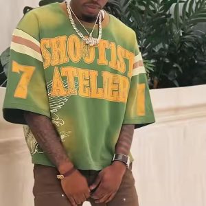 Custom Vintage Tee Streetwear Heavyweight Cotton Drop Shoulder Dtg Screen Print Faded Acid Wash Boxy Cropped T Shirt for Men