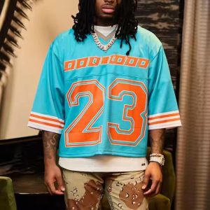 Custom Streetwear Vintage Mens Polyester Quick Dry Sports Retro Soccer Basketball Mesh Men Boxy Jersey Football T-shirt