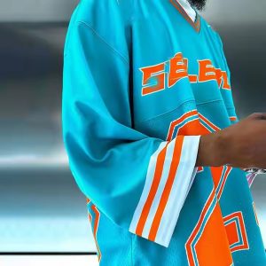 Custom Streetwear Vintage Mens Polyester Quick Dry Sports Retro Soccer Basketball Mesh Men Boxy Jersey Football T-shirt