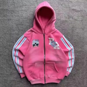 Custom Drop Shoulder Distressed Heavy Cotton Graphic Printed Zip up Vintage Washed Boxy Cropped Oversized Hoodies Unisex