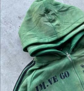 Custom Reversible Reverse Weave Heavy Weight Cotton Distressed Vintage Acid Wash Oversized Boxy Zip up Double Hooded Hoodie