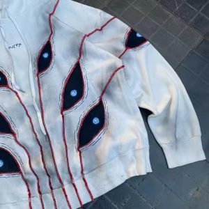 Custom Applique Embroidery Heavy Distressed Hoodie Pullover Jacket Acid Vintage Wash Men Streetwear Hoodie&sweatshirts