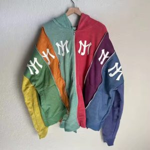Heavy Weight French Terry Men Hoodie Acid Wash Distressed Hoodie Sunfaded Cracked Worn Cropped Boxy Hoodie for Men