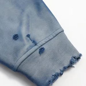 Custom Zip up Hoodie Padding Acid Wash Vintage DTG Printing Hoodie Oversized Heavyweight Men's Boxy Hoodies & Sweatshirts