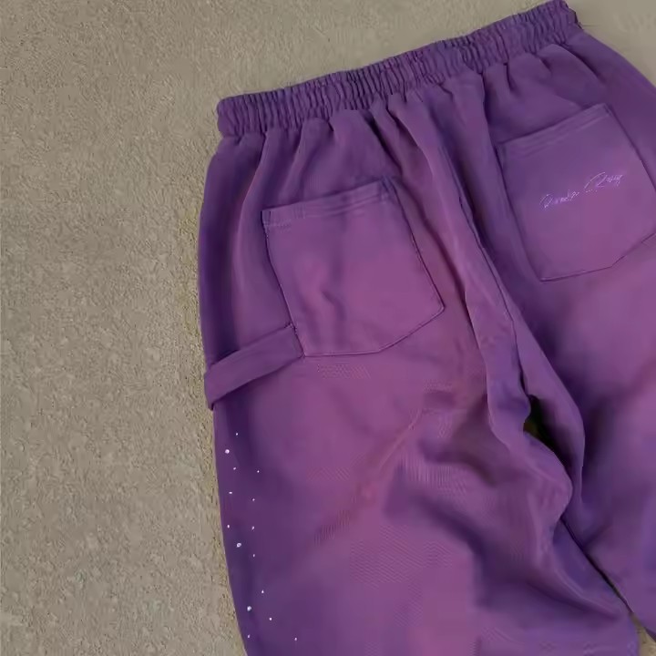 Sun Faded Sweatpants Luxury Mens French Terry Straight Leg Sweatpants Sweat Pants for Men Custom logo Washed Sweatpants