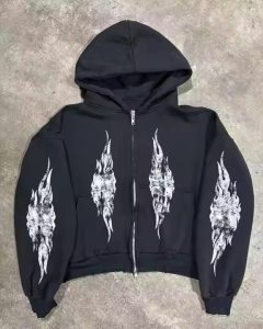 High Quality 100% Cotton Heavyweight Hoodie Custom Printing Logo Hoodies Sun Faded Oversized Acid Wash Zip up Hoodies for Men