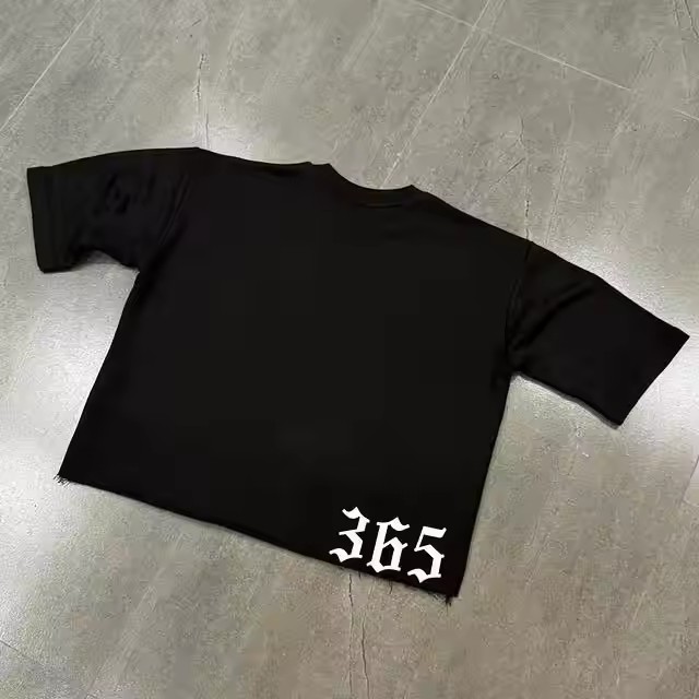Custom Embroidery Patch Cropped Cotton T Shirt for Men Wholesale 100% Cotton Ropa De Hombre Baggy Casual Graphic Printed Tshirt