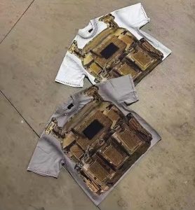 Wholesale Custom Distressed Acid Wash Rhinestone T Shirt for Men Manufacturer Oversized Cotton Boxy Streetwear T-Shirt