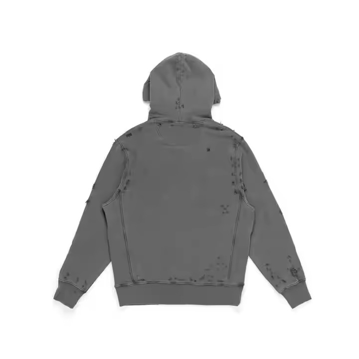 StreetWear Vintage Men'S Pullover Hoodies Customized Acid Wash Plus Size Cotton Blank Oversized Cropped Heavyweight Hoodie Men
