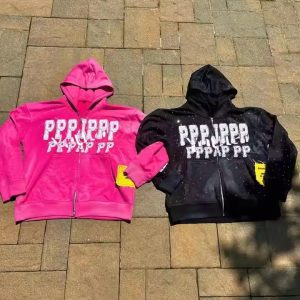 Custom Sun Faded 500gsm Distressed Patch Embroidery Men'S Hoodie Heavyweight Streetwear Acid Wash Zip up Hoodies Unisex