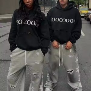 Manufacturer Custom Streetwear Hip Hop Rhinestone Gemstone Sweatshirt Hoodie Print Pullover Oversized Heavyweight Hoodie for Men