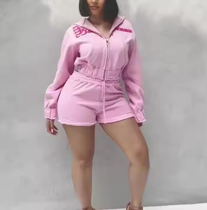 Custom Puff Print Logo Jogging Women'S 2 Piece Short Sets Y2k Summer Sweatsuit Manufacturer Cotton Two Tracksuits for Women