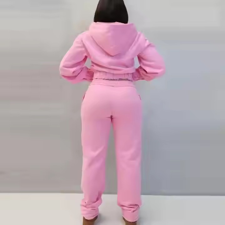 High Quality Women'S Sportswear Clothing Tracksuits Custom Plus Size Sweatsuit Gym Jogging Lounge Wear Two Piece Sets for Women