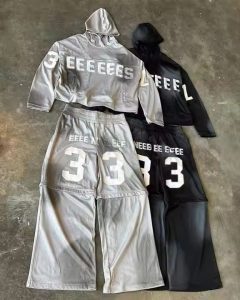 Custom Mesh Two Piece Jogging Streetwear Sweatsuit Wholesale Acid Wash Dirty Faded Casual Flared Sweatpants and Hoodie Sets Men