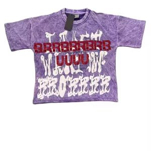 Custom Vintage Acid Wash Cotton Printed Men'S T-Shirt Heavyweight Graphic Oversized High Quality Tee Sun Faded T Shirt for Men